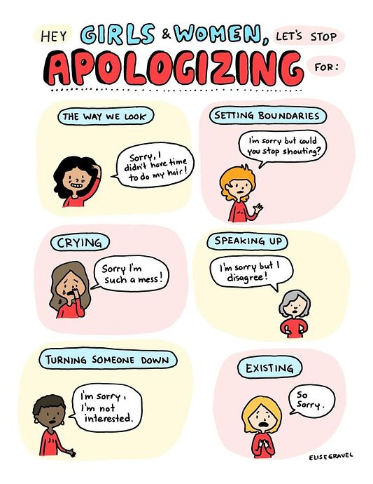 stop apologizing
