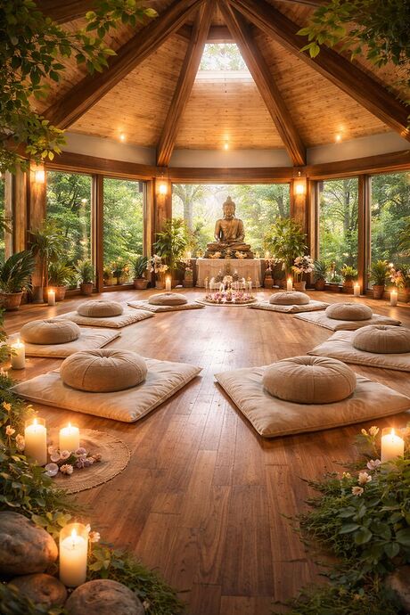 Peaceful Meditation Retreat Space