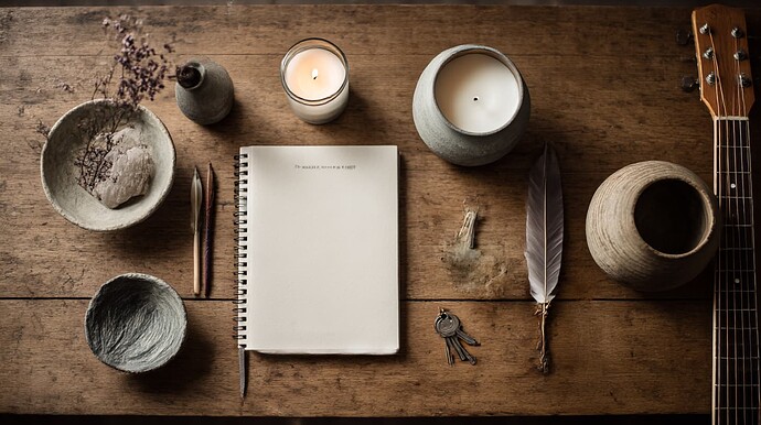 rickthrivingnow_An_altar-like_still_life_on_a_wooden_table_a__c9dd9b6f-5d64-4f36-97a2-87203a1a5be5_1