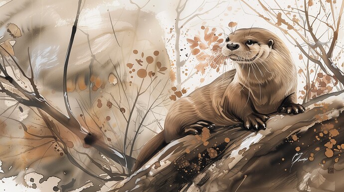 rickthrivingnow_Create_a_painting_of_an_appalachian_river_otter_bc4f7108-853d-44de-b758-9c6092971263