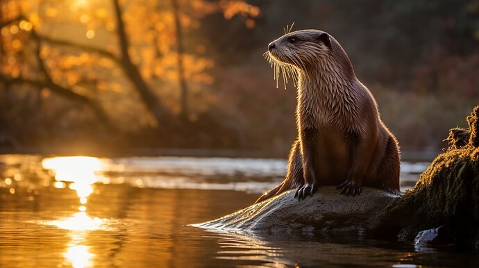 rickthrivingnow_river_otter_at_sunrise_in_appalachia_near_ashev_4d31c43c-7299-4c46-a5b2-296022f284c2