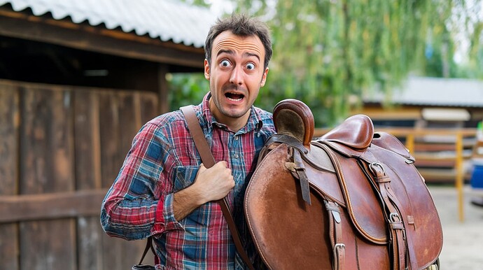 rickthrivingnow_a_man_looking_baffled_carrying_saddle_reins_t_cd7f36c9-f8f1-44eb-b945-b84199252f63_1