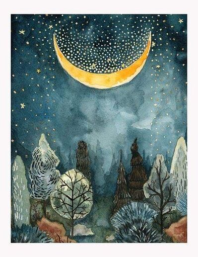 moon & stars whimsical
