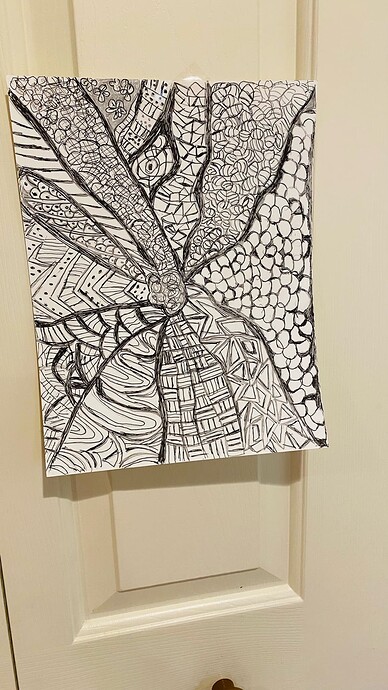 my first zentangle