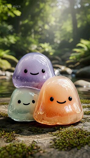 colorful shiney blobs