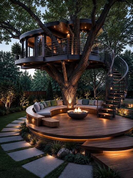 Luxury Treehouse Deck Retreat_ Luxury House