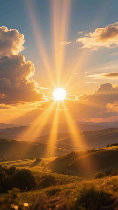 warm sunshine on earth