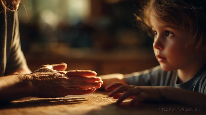 rickthrivingnow_A_parent_and_child_at_a_kitchen_table_at_dusk_a0840e36-976e-4a28-9915-02c1656f8dd7_3