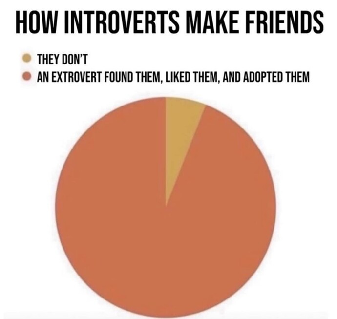 introvert friends joke