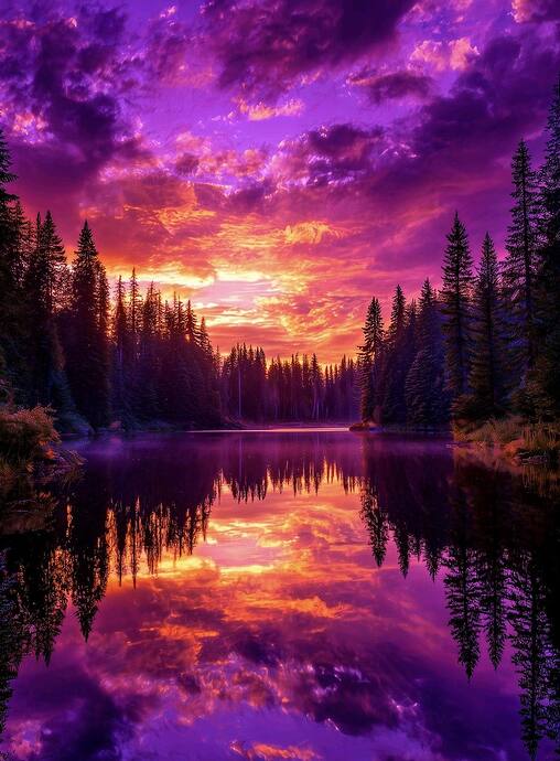 purple sunset