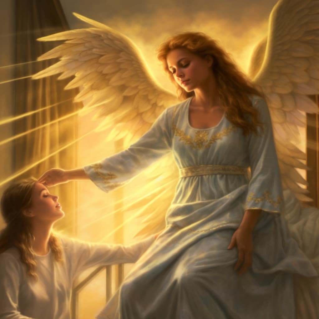 midjourney healing angel beautiful